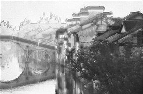 水墨千灯