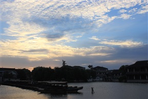 夕阳霞光