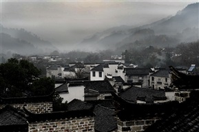 烟雨山村