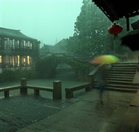 雨中双桥