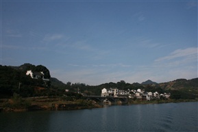 溪村之景