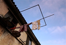 晒