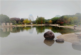 初冬的城市公园