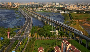 阳澄湖高铁、公路桥
