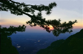 庐山日落