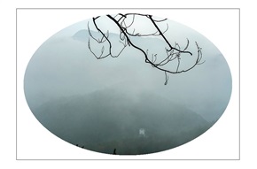 轻雾远山黛色图