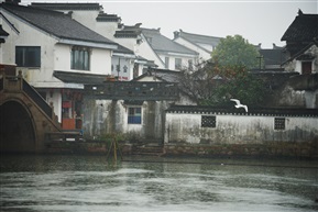 雨中古镇