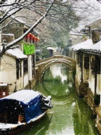 水乡雪景