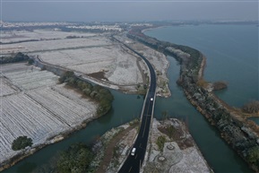 雪中道路