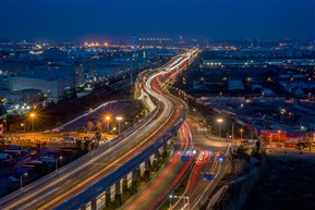 《长江南路南环立交夜景》