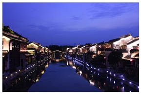 巴城古镇夜景