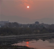山村夕照