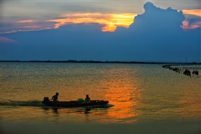 淀山湖夕照