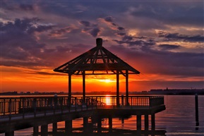 淀山湖夕照