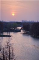 早春日落夕阳醉