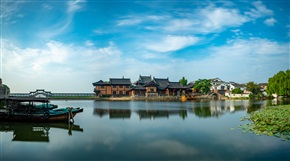锦溪晨光