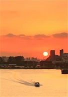 娄江江觀夕陽